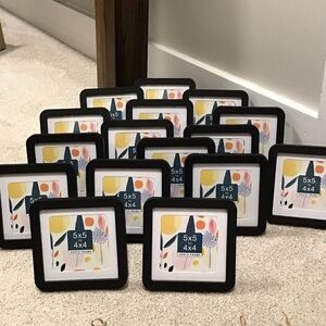 Black Picture Frame Set by [Brand]